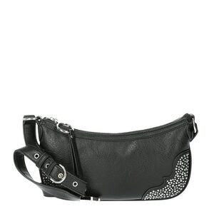 Jessica Simpson Women's Jessie Faux Leather Shoulder Handbag Meteorite NWT